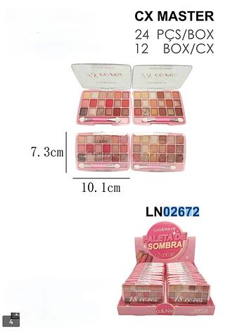 Lua e neve paleta de sombras box 24 pçs