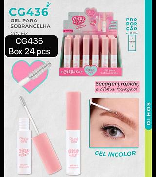 city girls gel incolor de sobrancelha box 24 pç