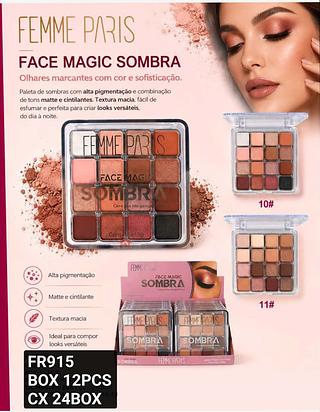 femme paris paleta de sombra box 12 pç