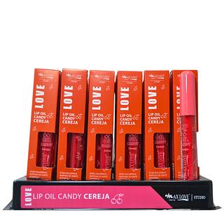 Box 36 Lip Oil Vegano Candy Cereja Cor 606 Max Love