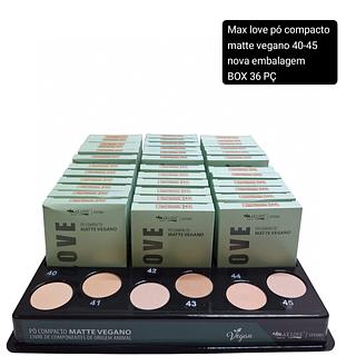 Max Love Pó compacto vegano n40-45 BOX 30PÇS