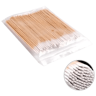 Palito Com Algodão Limpeza Henna Micropigmentação Designer