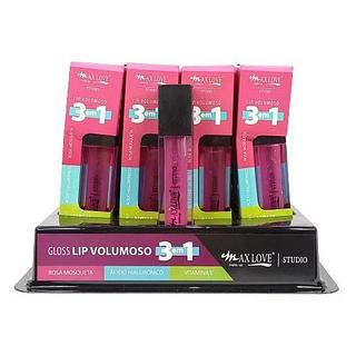 Max Love Lip Gloss Volumoso Incolor 3 em 1 n308 BOX 32PÇS