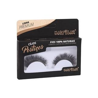 Macrilan Cílios postiços Fios longos e curtos no canto interno BOX 12PÇS