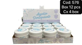 mia make algodao demaquilante box 12 pç