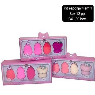 kit esponja 4 em 1 boc 12 pç