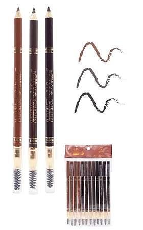 Pink 21 lapis sobrancelha pacote 12 pç