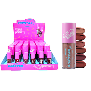 GLOSS TINT GLAM GIRL POPSTAR RUBY ROSE CX 36 PÇS
