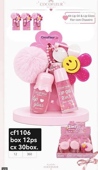 cocofleur lip gloss box 12 pç
