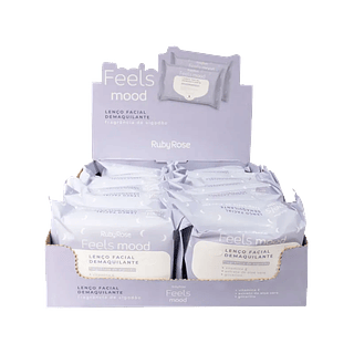 Ruby Rose Lenço Facial Demaquilante Feels Mood BOX/12PÇ