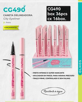 CITY GRILS CANETA DELINEADORA BOX 36 PÇ