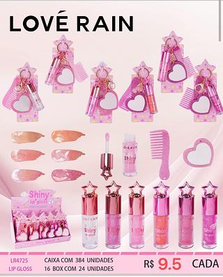 Love rain Lip gloss box 24 pçs
