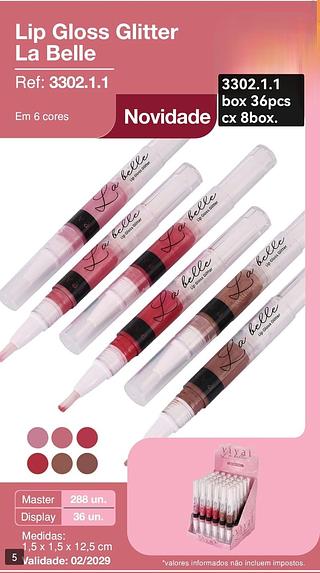 VIVAI LIP GLOSS BOX 36 PÇ