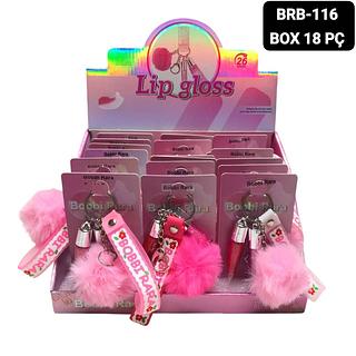 bobbi rara lip gloss com cheveiro box 18 pç