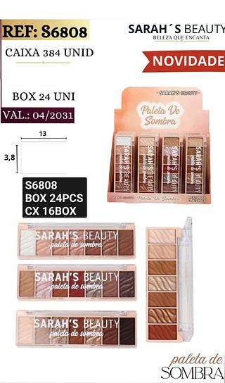 SARASH BEAUTY PALETA DE SOMBRA BOX 24 PÇ