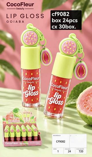 cocofler lip gloss goiaba box 24 pç
