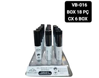 Miss Lary Gel Incolor Antifrizz 2 EM 1 box 18 pç
