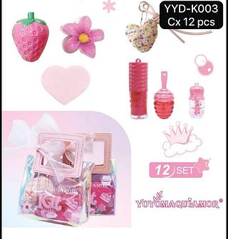 yoyo lip kit lip gloss box 12 pç