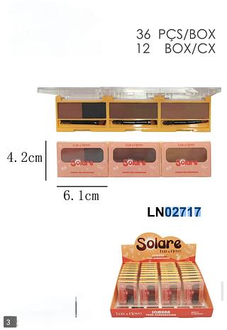 Lua e neve paleta de sobrancelhas Box 36 pçs