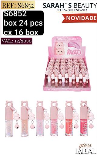 sarash beauty lip gloss box 24 pç