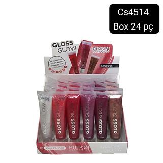 pink 21 lip gloss box 24 pç