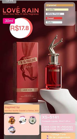 Love rain perfume box 12 pc