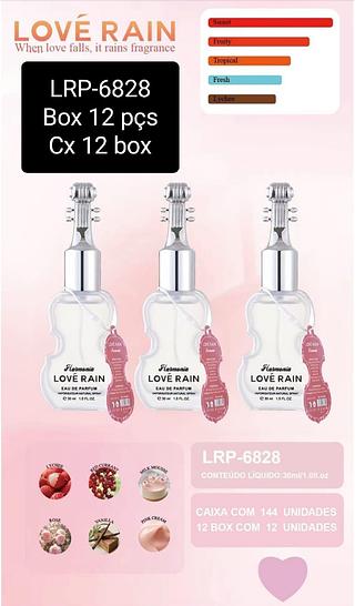love rain perfume box 12 pç