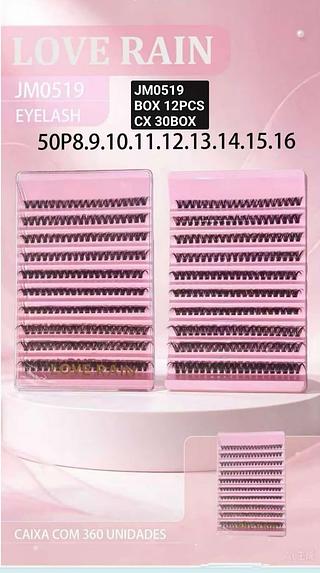 love rain cilios box 12 pç