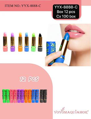 Yoyo Maquiamor Batom Magico box 12 pçs