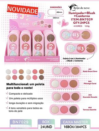 beijo de neve trio facial box 24 pç