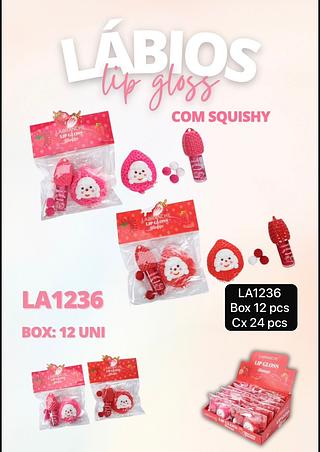 labranche lip gloss com squishy box 12 pç