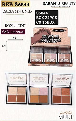 SARAHS BEAUTY QUARTETO FACIAL BOX 24 PÇ