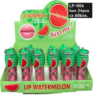 lip gloss melancia box 24 pç