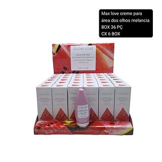 Creme Para Área dos Olhos de melancia Max Love com 36un de 60g MAX LOVE
