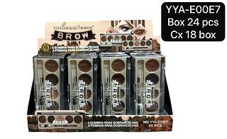 Yoyo Maquiamor Sombra de Sobrancelha box 24 pçs