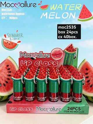 lip gloss melancia box 24 pç