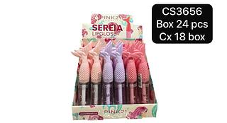 Pink 21 Lip Gloss Mágico Sereia