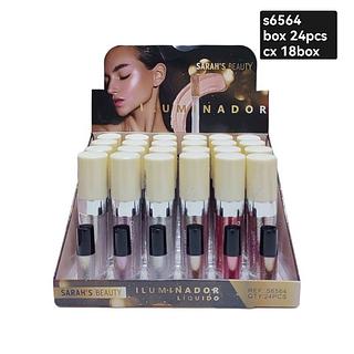 sarahs beauty iluminador liquido box 24/pç