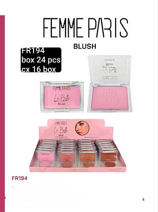 femme paris blush box 24 pç