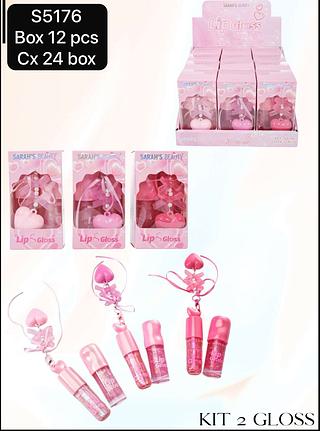 sarahs beautylip gloss box 12 pç