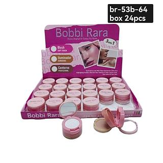 BOBBI RARA TRIO BLUSH, CONTORNO E ILUMINADOR BOX 24PÇS