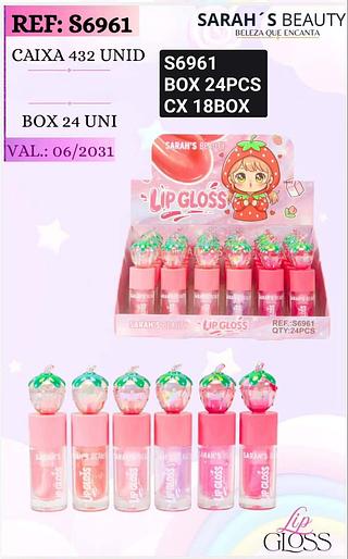 SARAHS BEAUTY LIP GLOSS BOX 24 PÇ