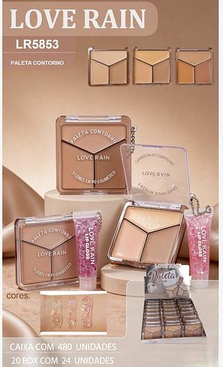 love rain paleta de contorno box 24 pç