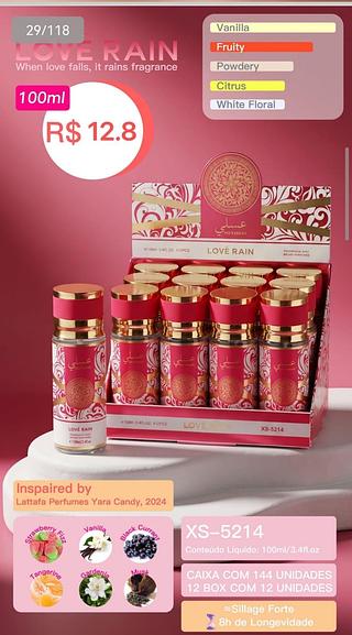 Love rain perfume box 12 pc